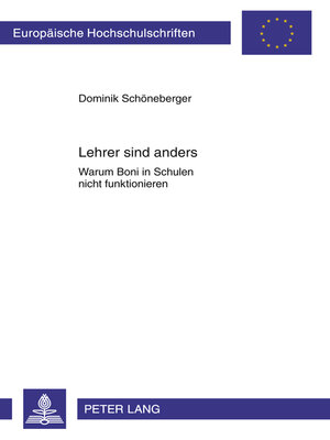 cover image of Lehrer sind anders